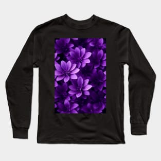 Beautiful Violet Flowers, for all those who love nature #125 Long Sleeve T-Shirt